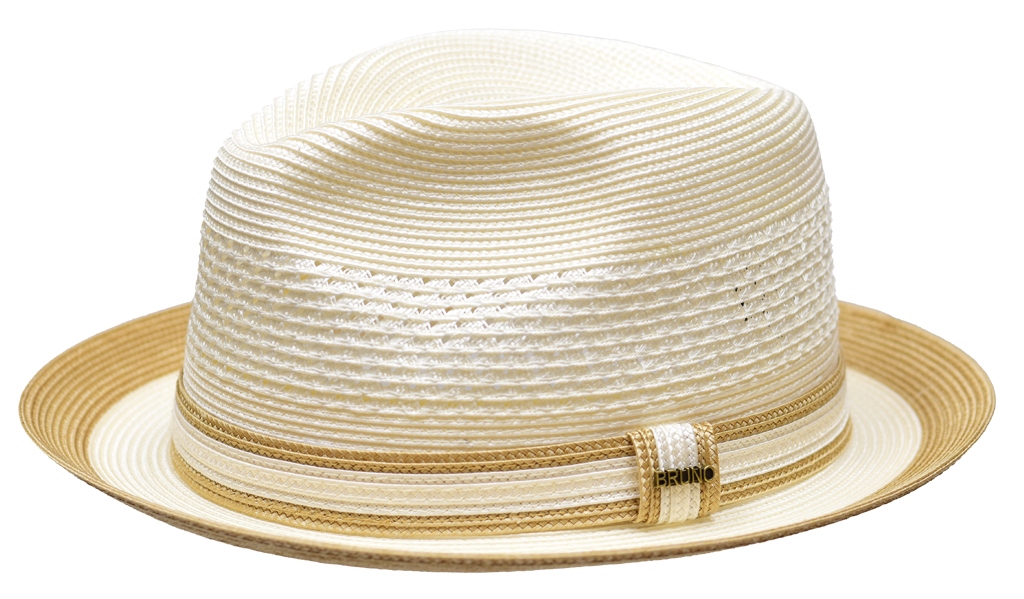 Retro Collection Hat Bruno Capelo Ivory/Cognac Medium