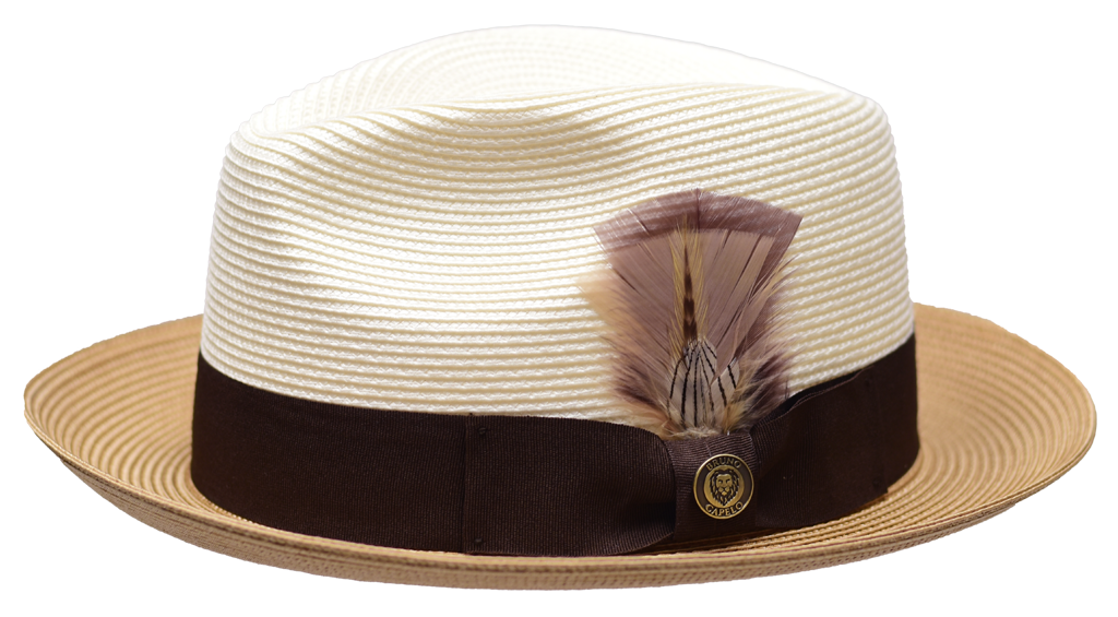 South Beach Collection Hat Bruno Capelo Ivory/Cognac/Dark Brown Medium