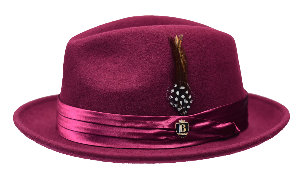 Giovani Collection Hat Bruno Capelo Wine/Burgundy Medium