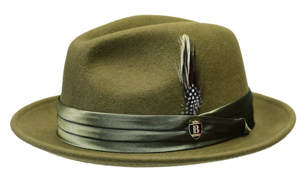 Giovani Collection Hat Bruno Capelo Olive Green Medium