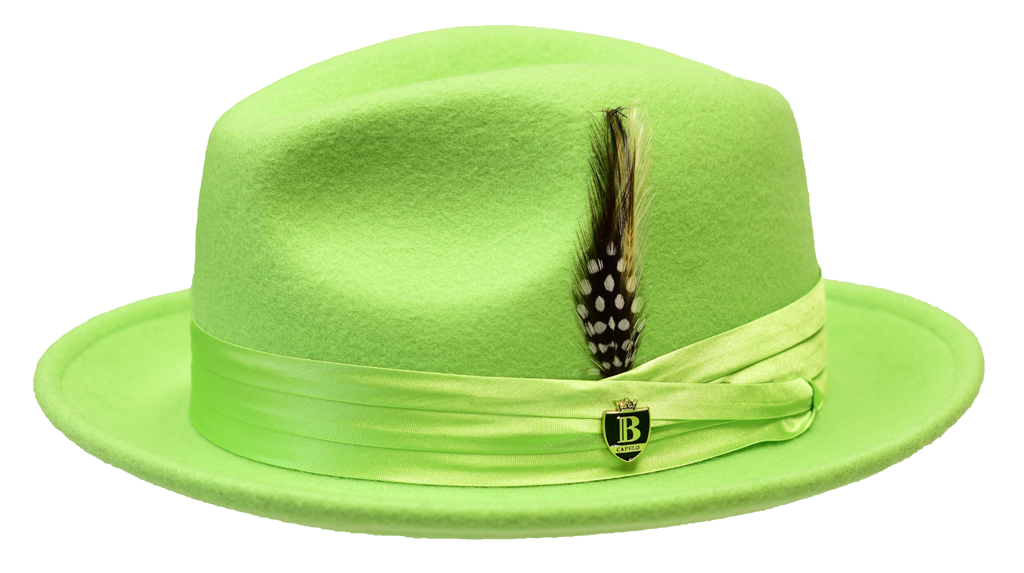 Giovani Green Collection Hat Bruno Capelo Lime Green Small