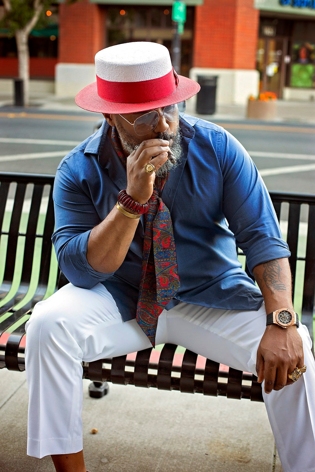 Boater Collection (2-Tone) Hat Bruno Capelo