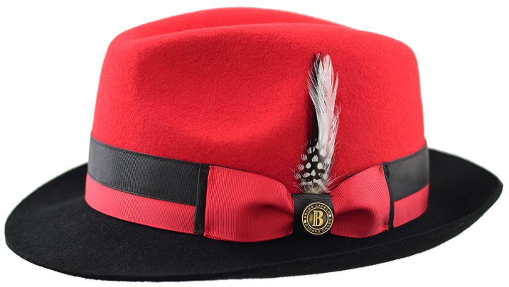 Caeser Collection Hat Bruno Capelo Red/Black X-Large