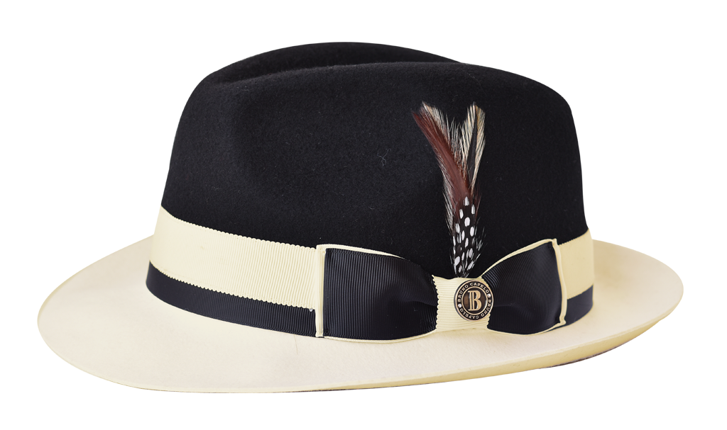 Caeser Collection Hat Bruno Capelo Black/Ivory Small