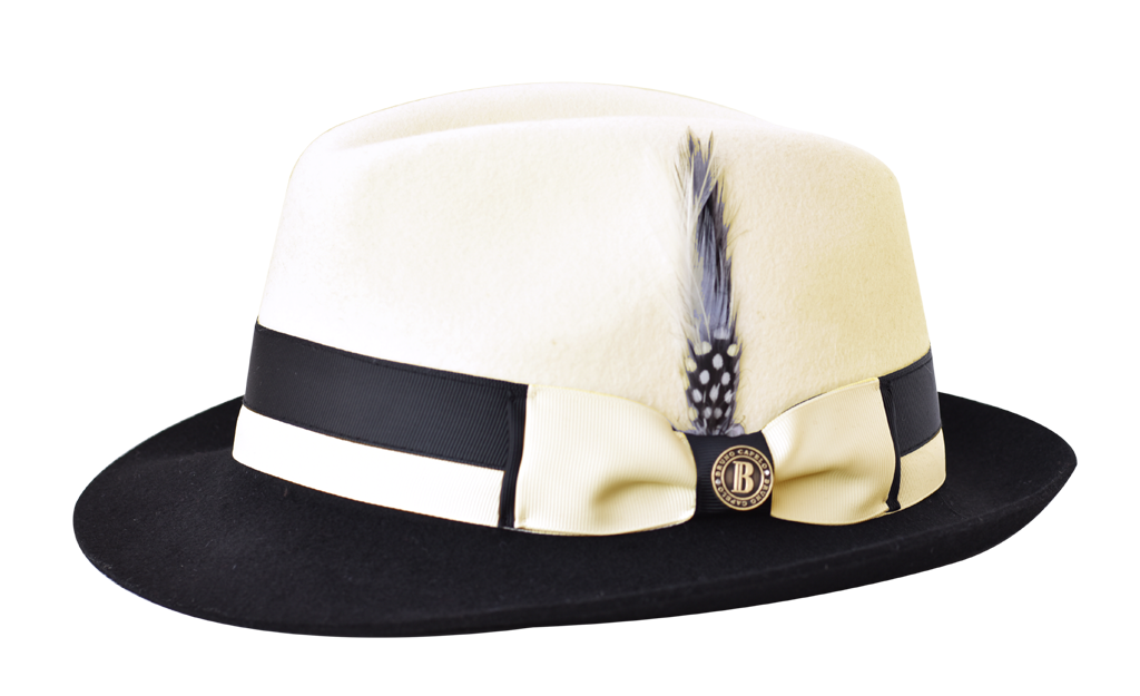 Caeser Collection Hat Bruno Capelo Ivory/Black Small