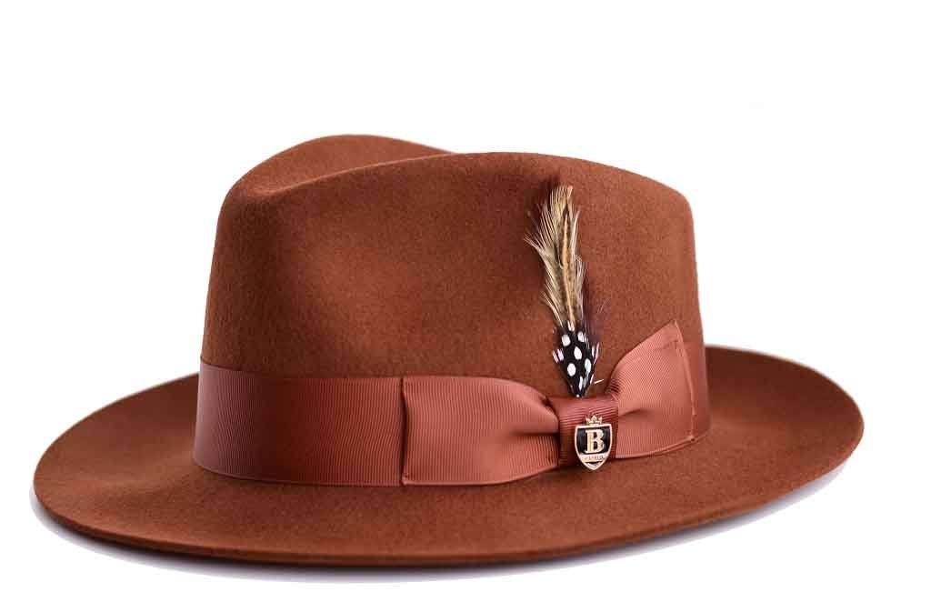 Fabio Collection Hat Bruno Capelo Brandy Brown Large