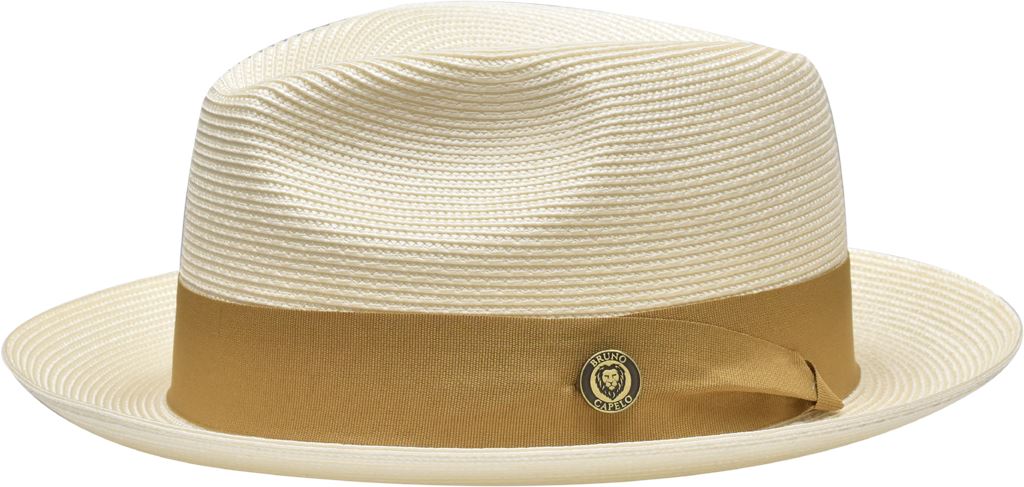 Francesco Collection Hat Bruno Capelo Ivory/Cognac Small