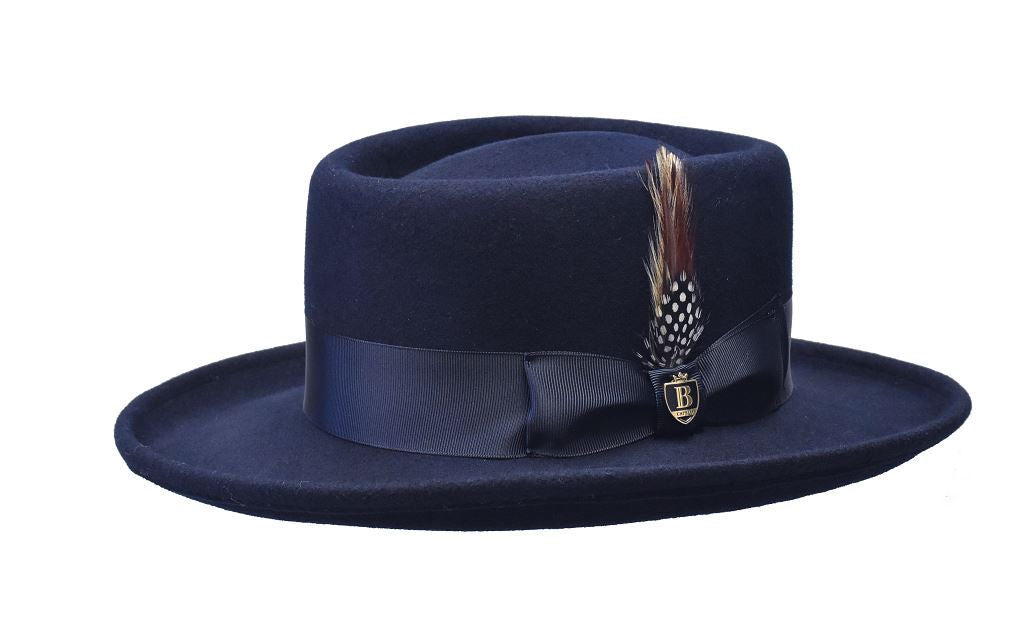 Gambler Collection Hat Bruno Capelo Navy Blue Small