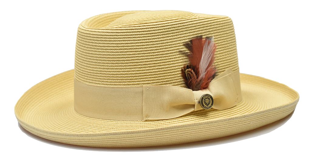 Gambler Straw Collection Hat Bruno Capelo Natural Medium