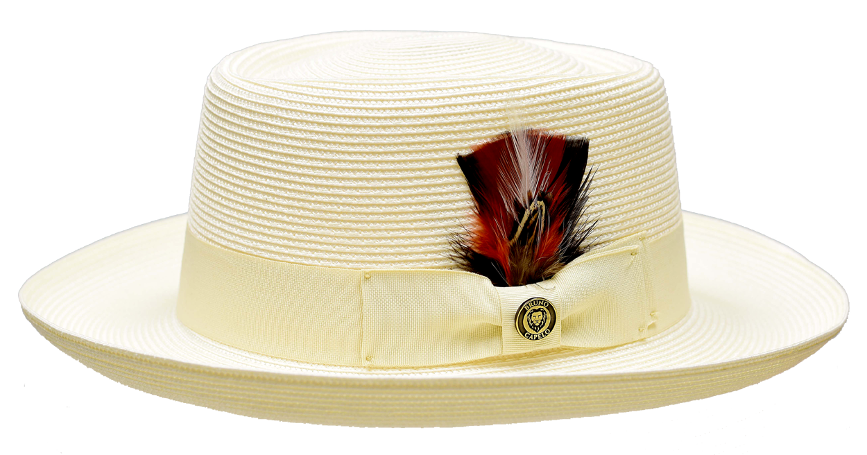 Gambler Straw Collection Hat Bruno Capelo Ivory Small