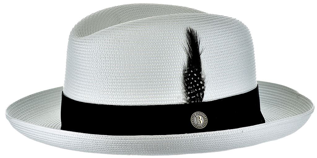 Godfather Straw Collection Hat Bruno Capelo White/Black Small