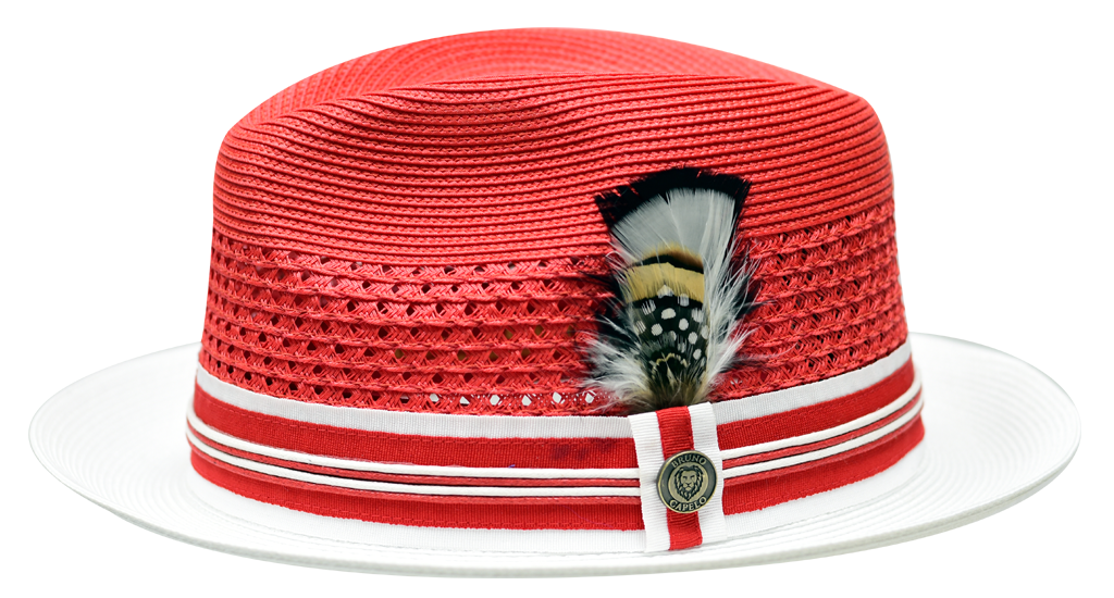 GianCarlo Collection Hat Bruno Capelo Red/White X-Large