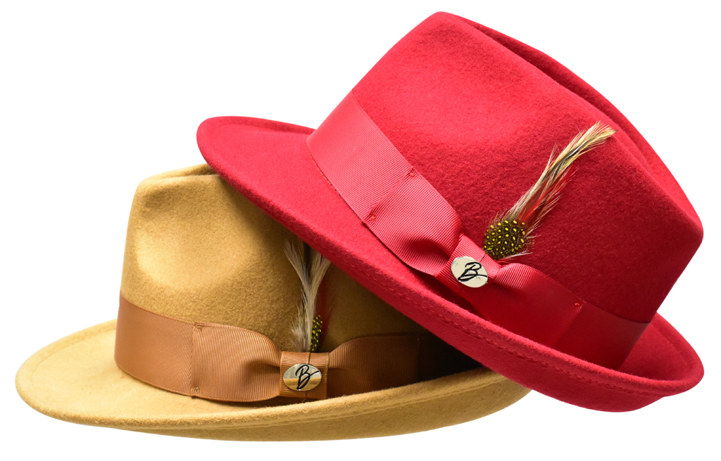 Hudson Wool Fedora Collection by Bruno Capelo Burgundy / Medium Hudson Wool Fedora Collection by Bruno Capelo Burgundy / Medium
