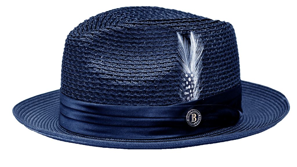 Julian Collection Hat Bruno Capelo Navy Blue Small
