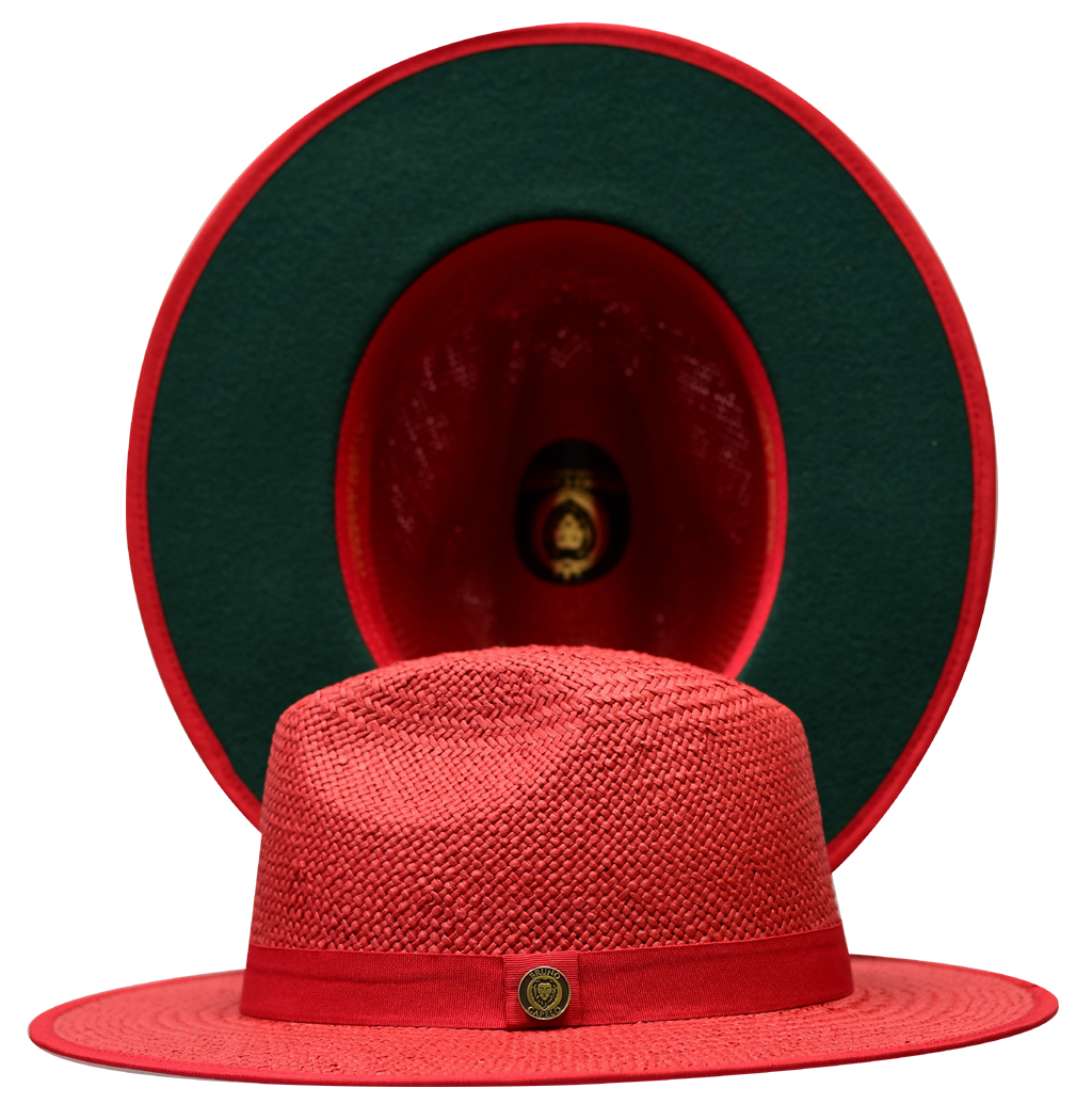 Kingdom Collection Hat Bruno Capelo Red/Dark Green Small