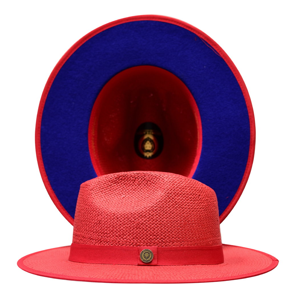 Kingdom Collection Hat Bruno Capelo Red/Cobalt Blue Small