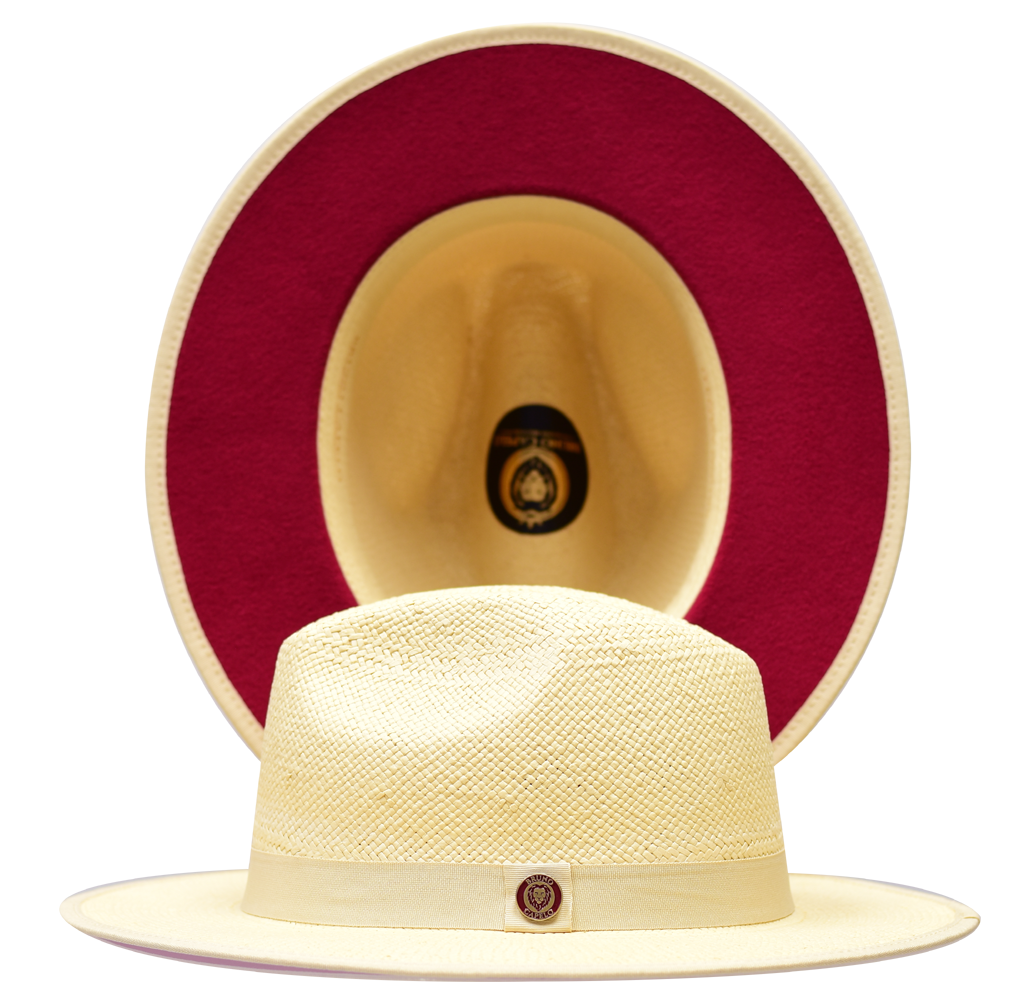 Kingdom Collection Hat Bruno Capelo Natural/Red X-Large