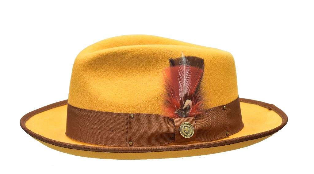 Lorenzo Collection Hat Bruno Capelo Mustard/Brown Large