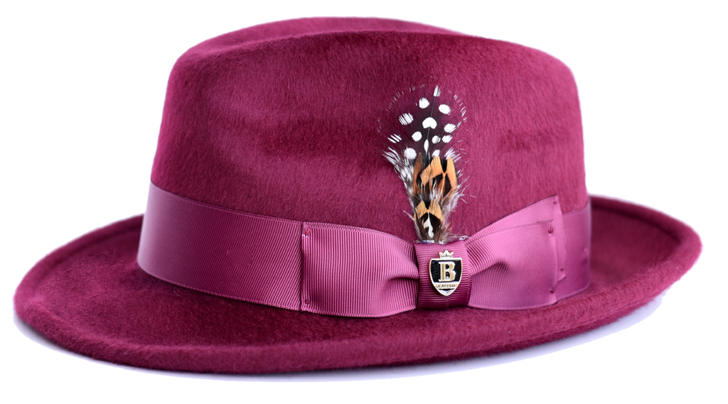 Lucious Collection Hat Bruno Capelo Burgundy Small