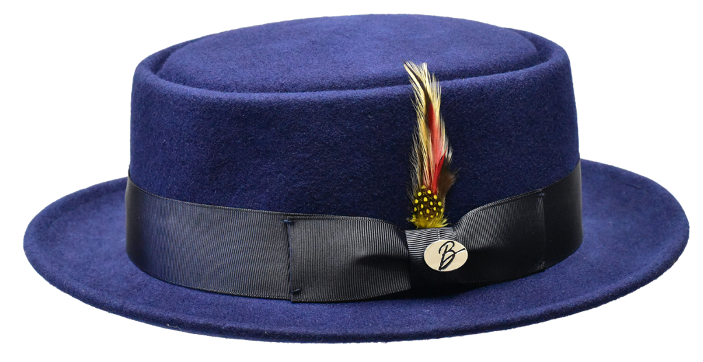 Maddox Collection Hat Bruno Capelo Navy Blue Small