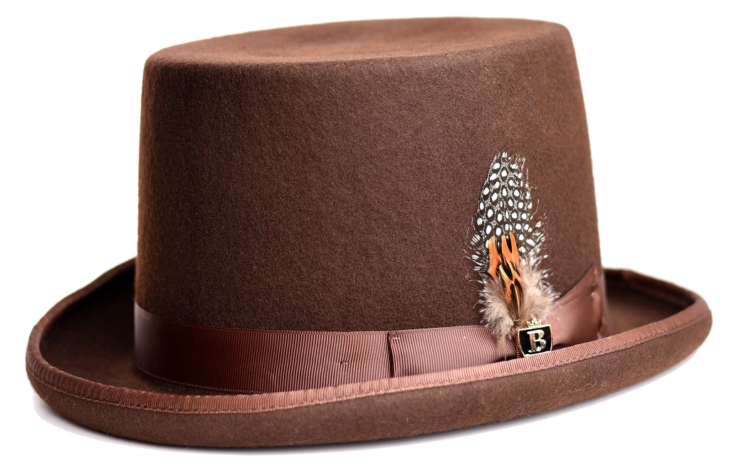 Top Hat Collection Hat Bruno Capelo Brown Small