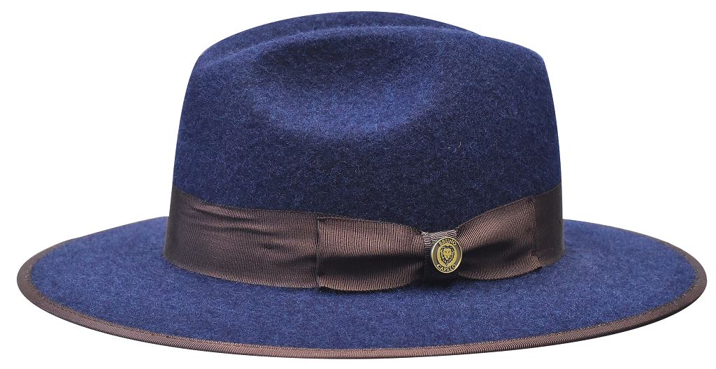 Urban Collection Hat Bruno Capelo Denim Blue/Dark Brown Large