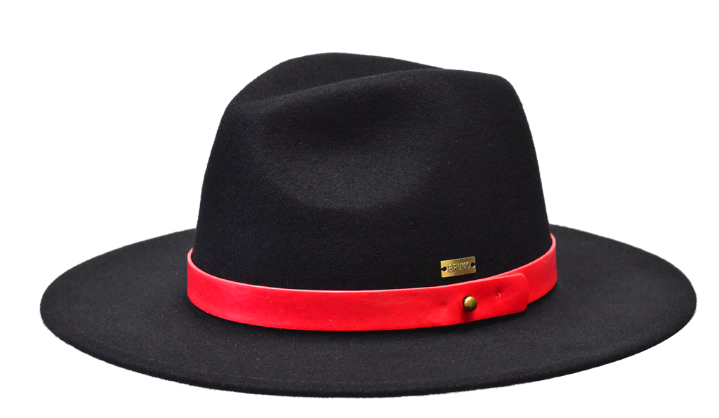 Uptown Collection Hat Bruno Capelo Black/Red Medium