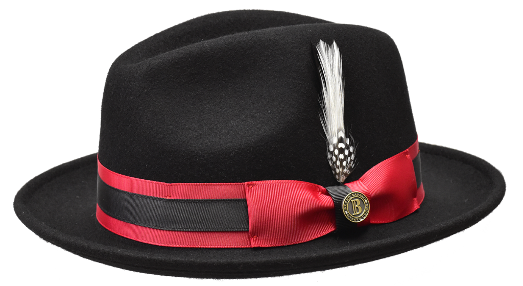 Zane Collection Hat Bruno Capelo Black/Red X-Large