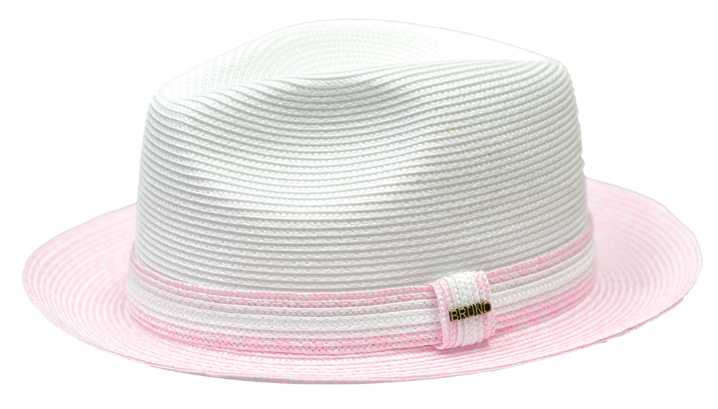 Antonio Collection Hat Bruno Capelo Light Pink/White Medium 