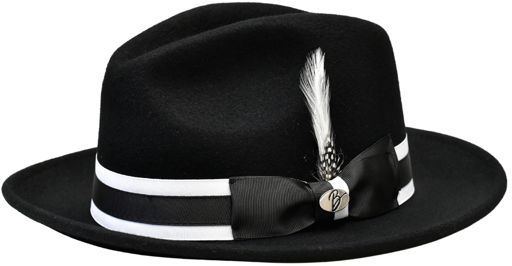 Angelo Collection Hat Bruno Capelo Black/White Medium 