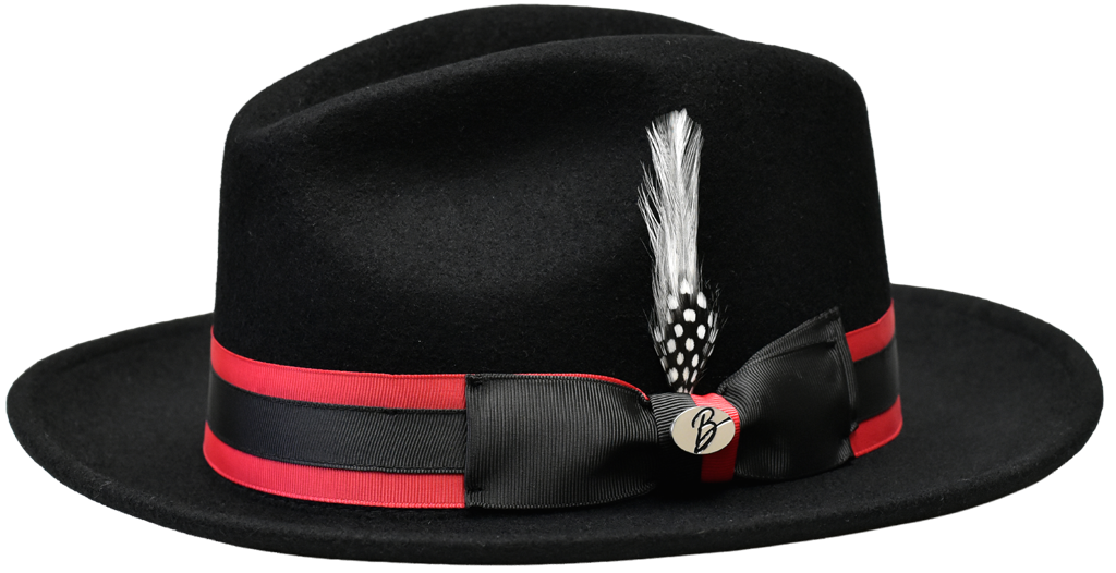 Angelo Collection Hat Bruno Capelo Black/Red Medium 