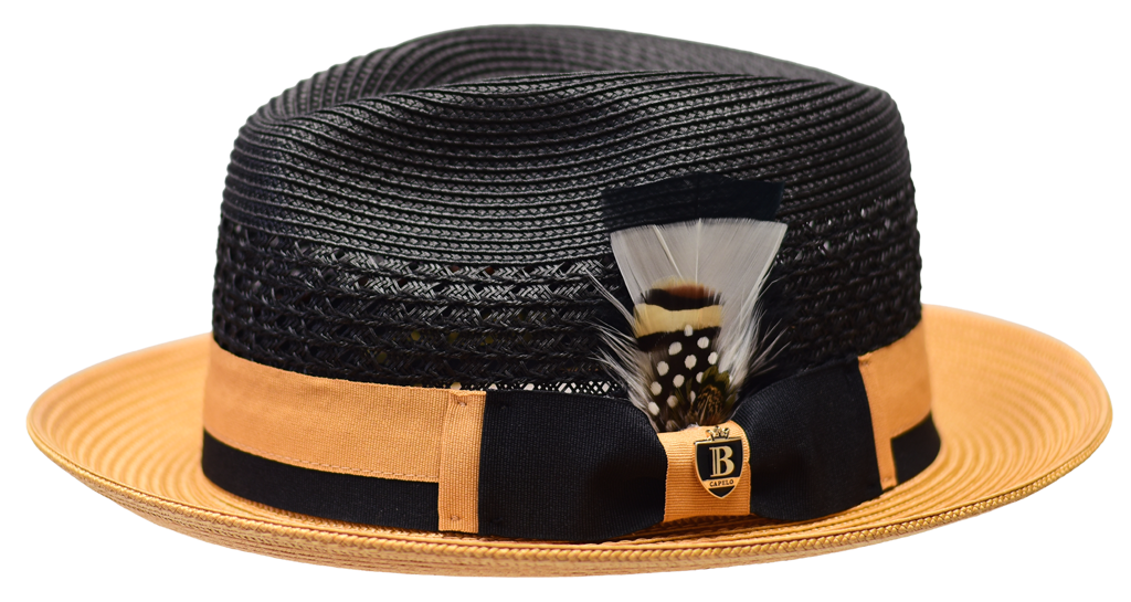 Belvedere Collection Hat Bruno Capelo Black/Gold Medium
