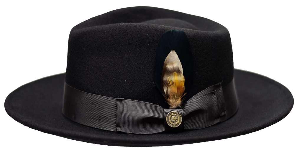 Bel-Air Collection Hat Bruno Capelo Black Medium 