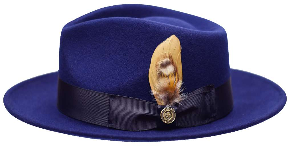 Bel-Air Collection Hat Bruno Capelo Navy Blue Medium 
