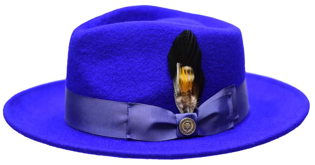 Bel-Air Collection Hat Bruno Capelo Royal Blue Medium 