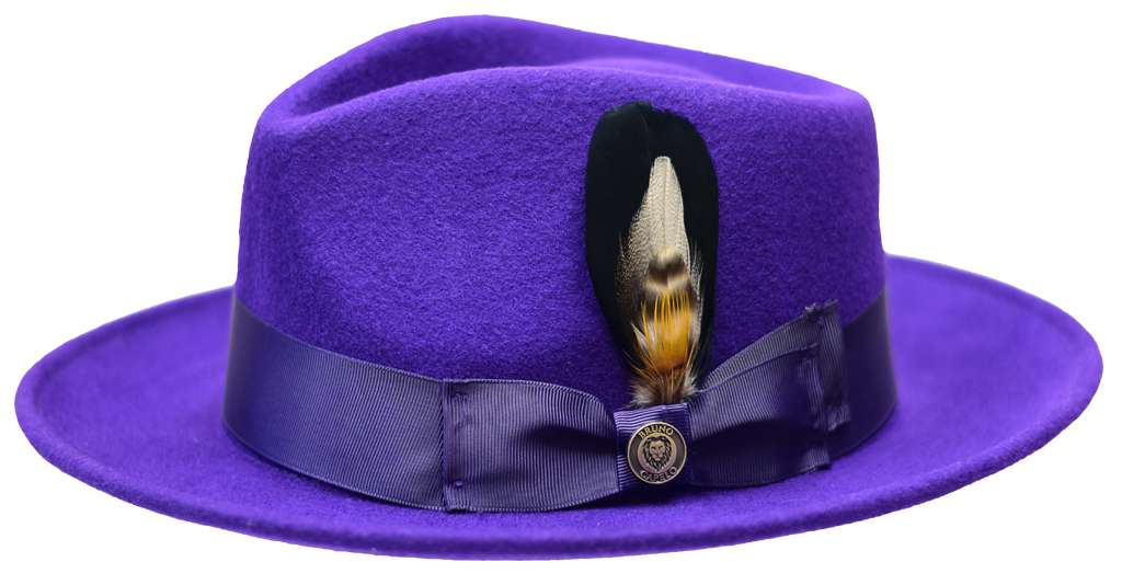 Bel-Air Collection Hat Bruno Capelo Purple Medium 