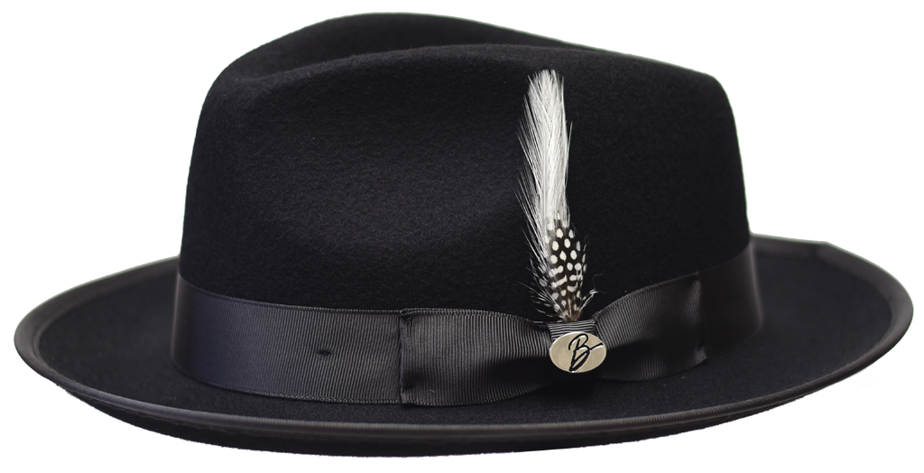 Brooks Collection Hat Bruno Capelo Black Medium 