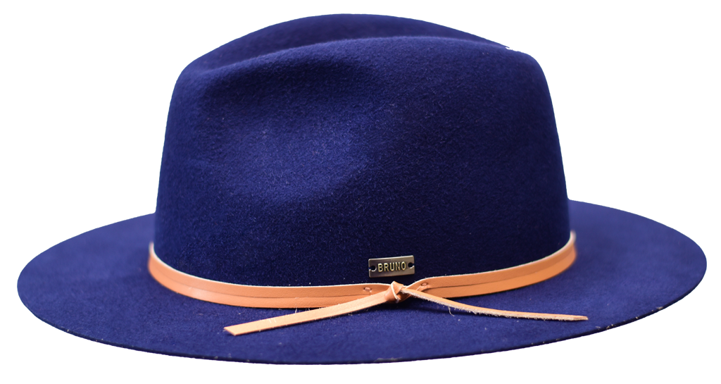 Broadway Collection Hat Bruno Capelo Navy Blue/Camel Medium