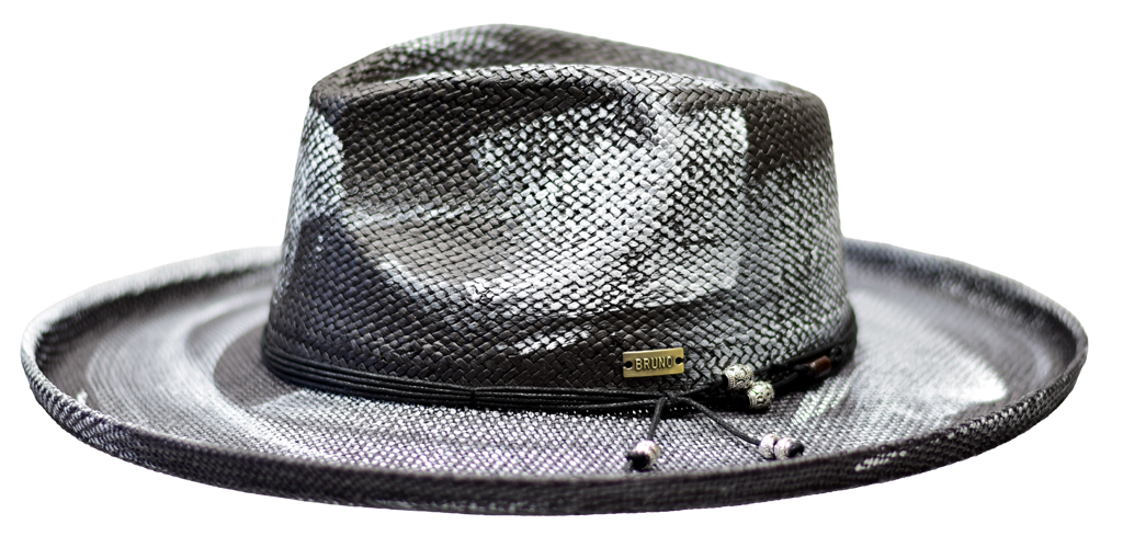 Bourbon Collection Hat Bruno Capelo Black/White Medium 