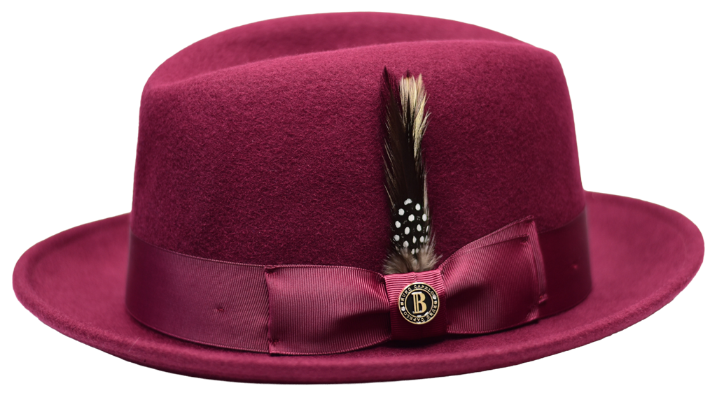 Chicago Collection Hat Bruno Capelo Burgundy Medium