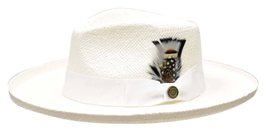 Bruno Capelo White Stingy Brim Fedora Straw Hat SD-400 - $49.90 :: Upscale  Menswear 