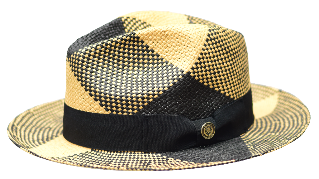 Cubano Collection Hats Bruno Capelo Black/Natural Medium 