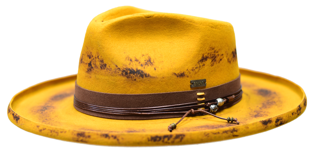 Detroit Collection Hat Bruno Capelo Gold/Black/Brown Medium