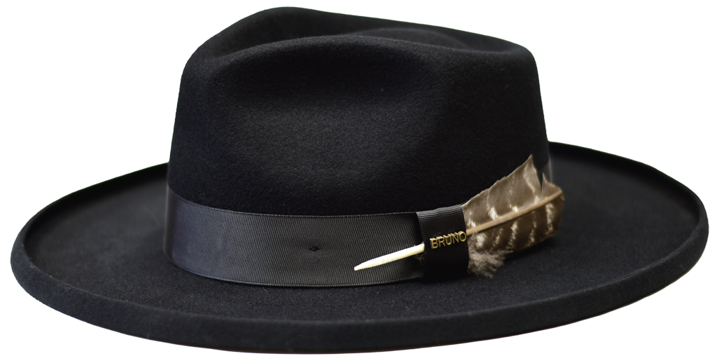 Diplomat Collection Hat Bruno Capelo  Black Medium 