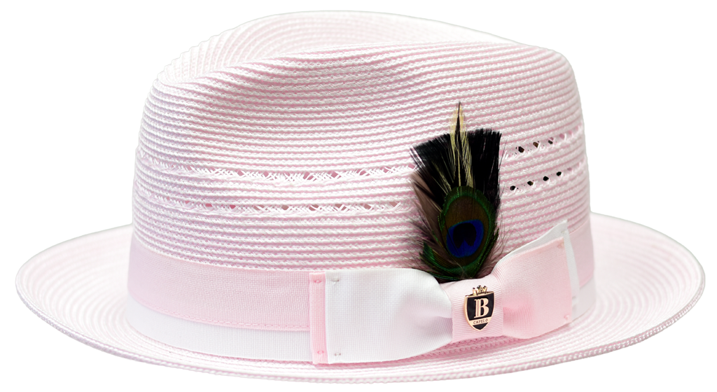 Encore Collection Hat Bruno Capelo Light Pink/White Medium