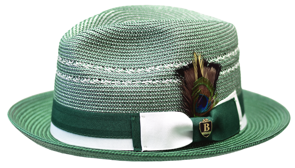 Encore Collection Hat Bruno Capelo Emerald Green/White Medium