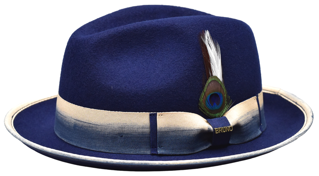Emperor Collection Hat Bruno Capelo Navy Blue/Ivory Medium