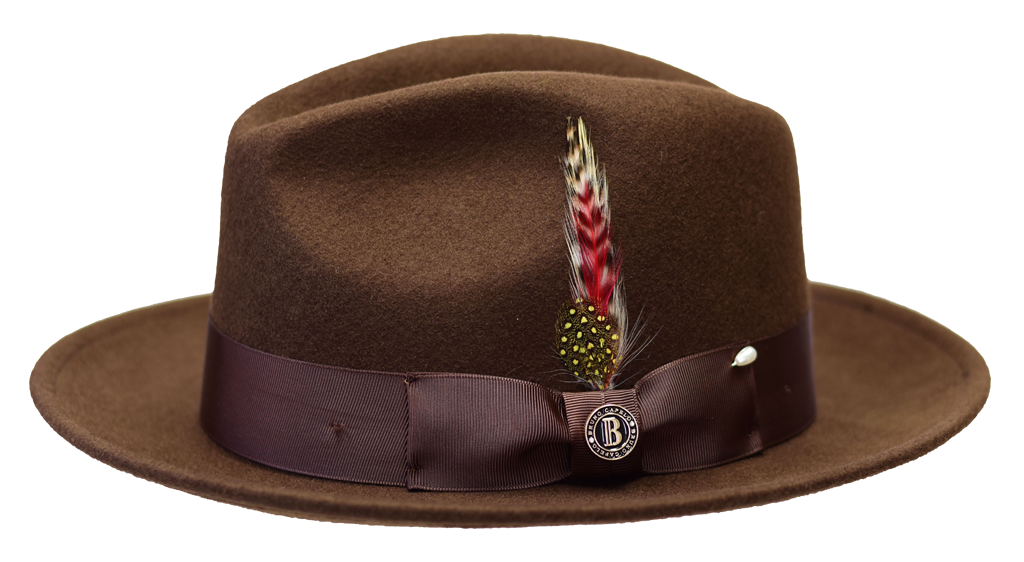 Executive Collection Hat Bruno Capelo Mink Brown Small 
