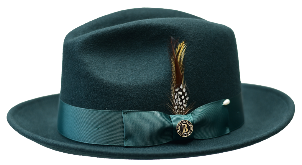 Executive Collection Hat Bruno Capelo Hunter Green Medium 