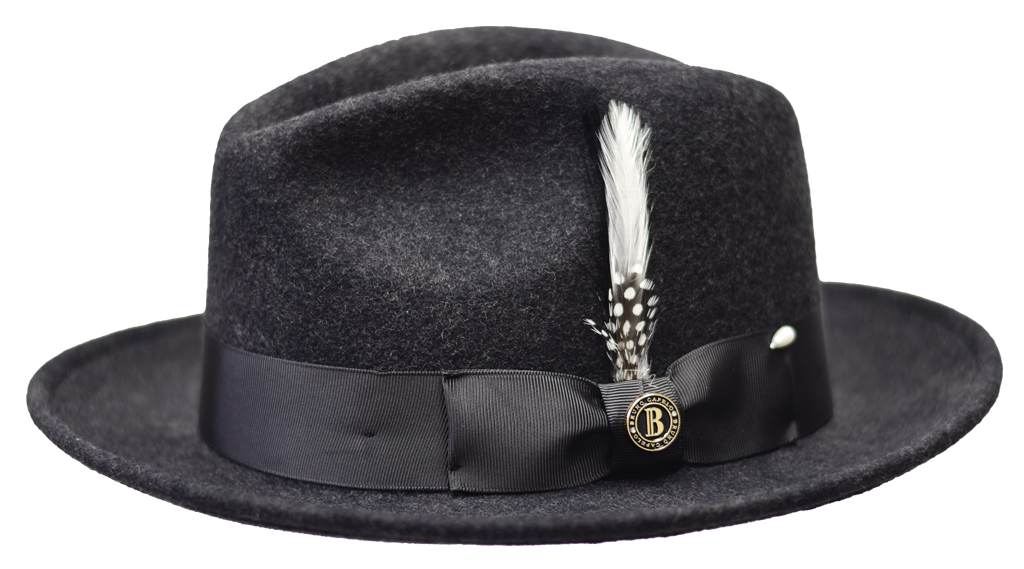 Executive Collection Hat Bruno Capelo Charcoal Grey Medium 